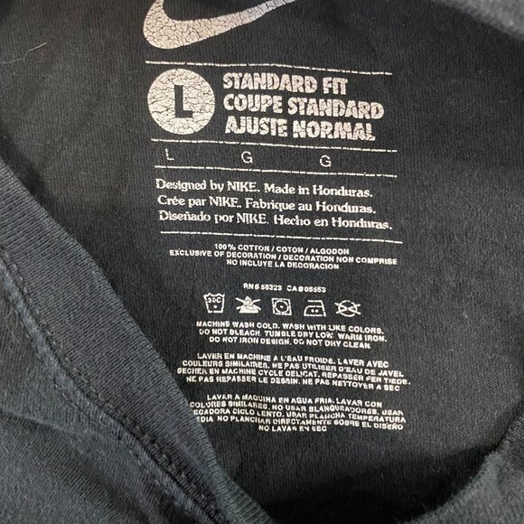 Nike Standard Fit Astronaut Jordan Flight T-shirt Men's Large Black Basketball - Picture 5 of 9